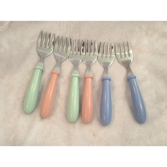 6 Pieces Toddler Utensils Kids Silverware Stainless Steel Toddler Forks and S... - Picture 1 of 2